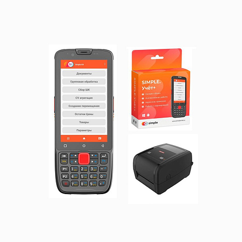 Комплект ТСД Meferi ME30К, принтер Meferi MP4000D и ПО Simple.Учёт+